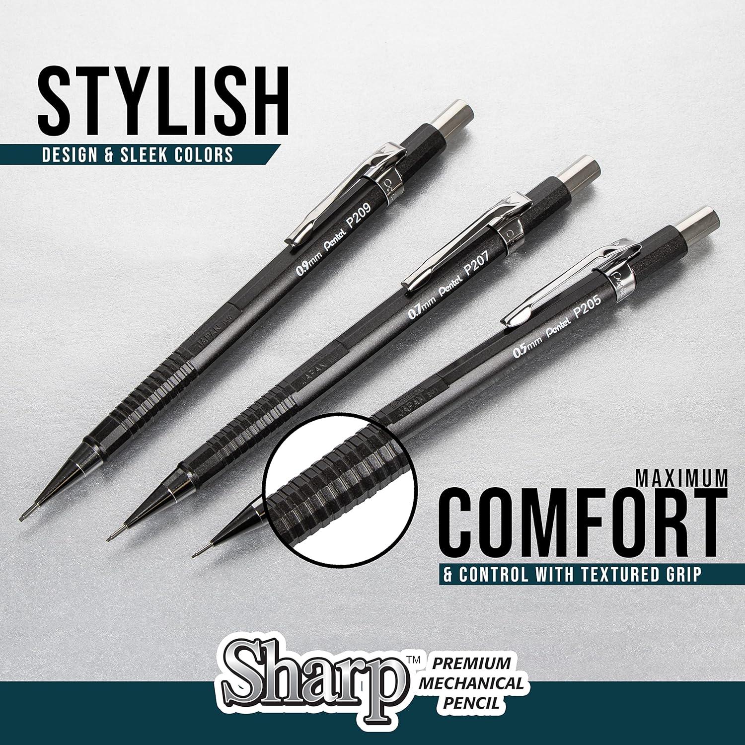 image:imagePentel Sharp Mechanical Pencil 09mm Bold Line Yellow Barrel Pack of 4 P209PF4G05mm