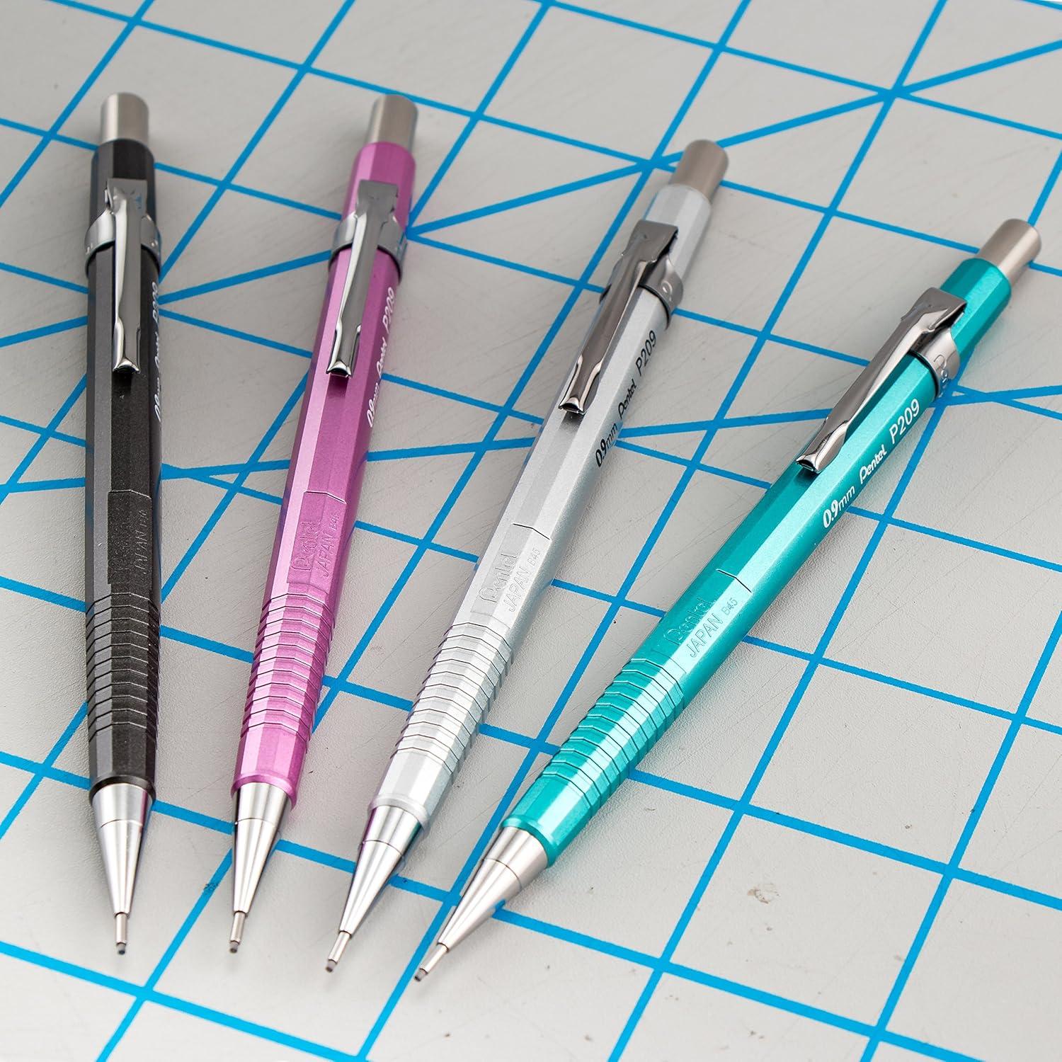 image:imagePentel Sharp Mechanical Pencil 09mm Metallic Silver Barrel Box of 12 P209Z