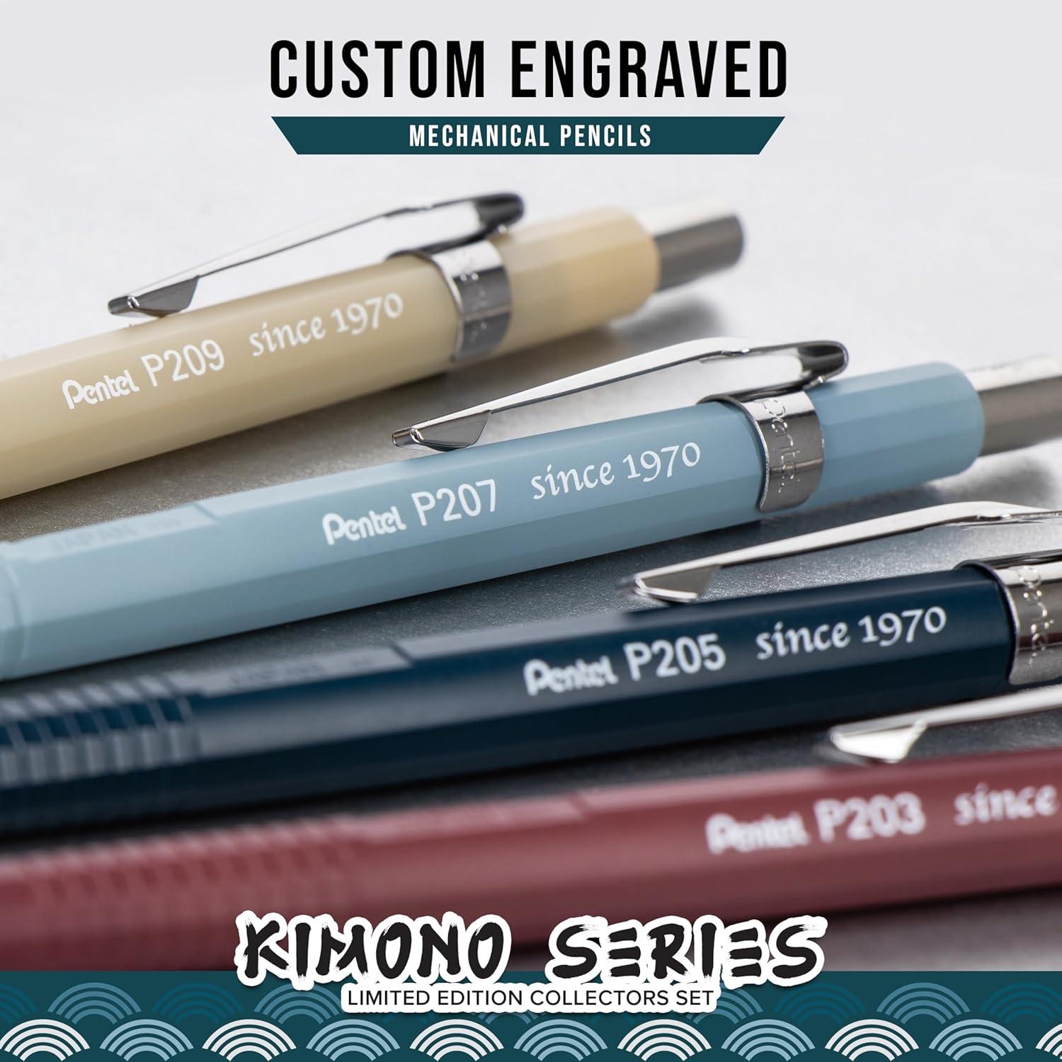 image:imagePentel Sharp Mechanical Pencil Limited Edition Kimono Colors Box Set 03mm 05mm 07mm 09mm Point Sizes Included P200JPBXSETKimono Colors