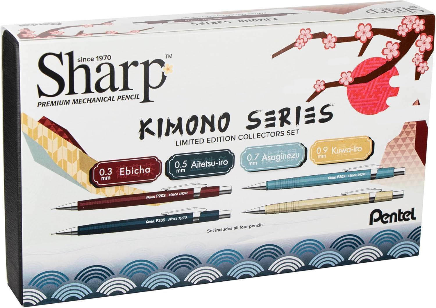 image:imagePentel Sharp Mechanical Pencil Limited Edition Kimono Colors Box Set 03mm 05mm 07mm 09mm Point Sizes Included P200JPBXSETKimono Colors