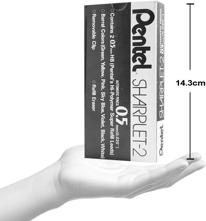 image:imagePentel Sharplet2 Automatic Pencil 05mm Lead Size Black Barrel Box of 12 A125A