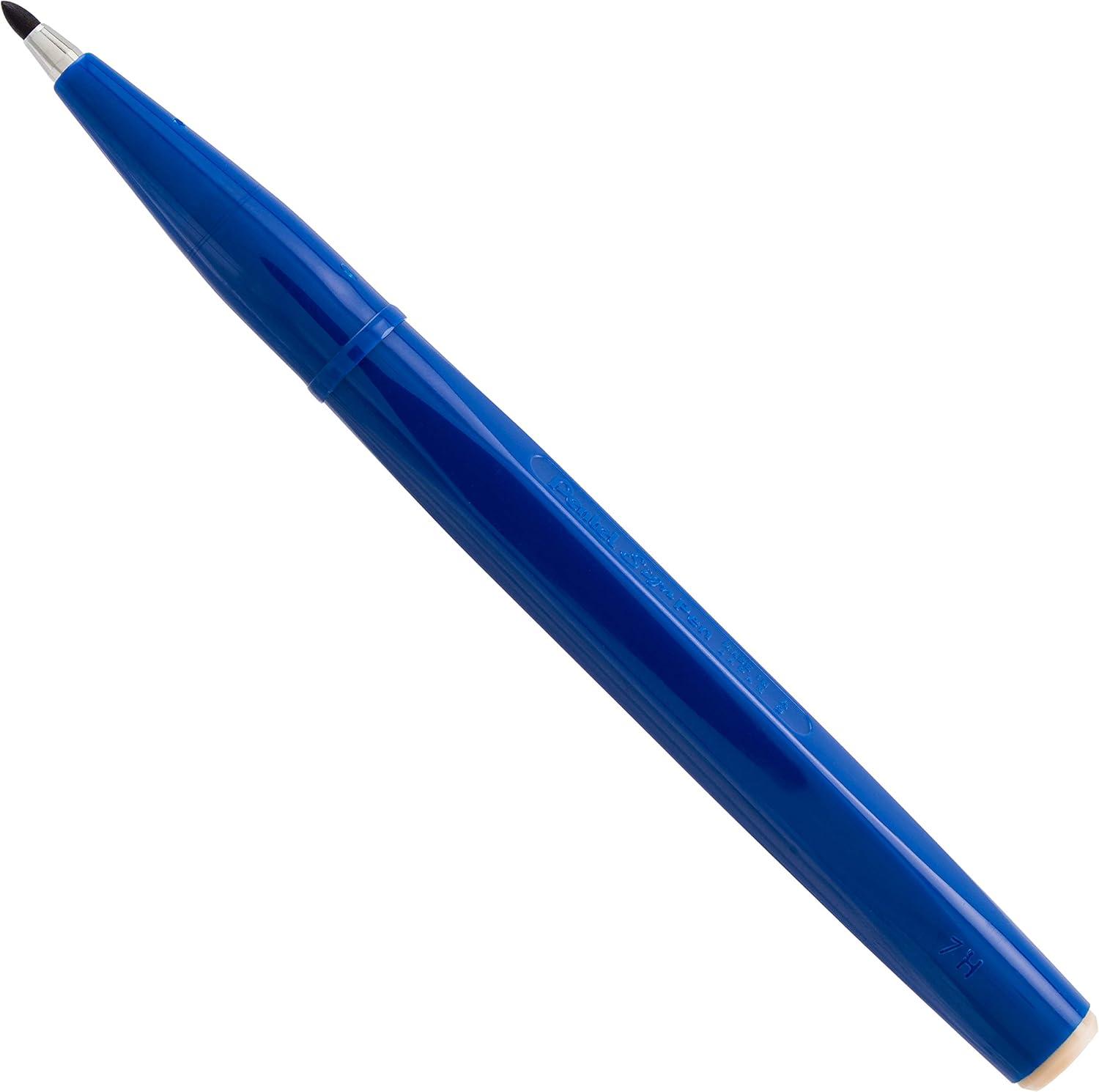 image:imagePentel Sign Pen FiberTipped Pen Blue Ink Box of 12 S520CAssorted