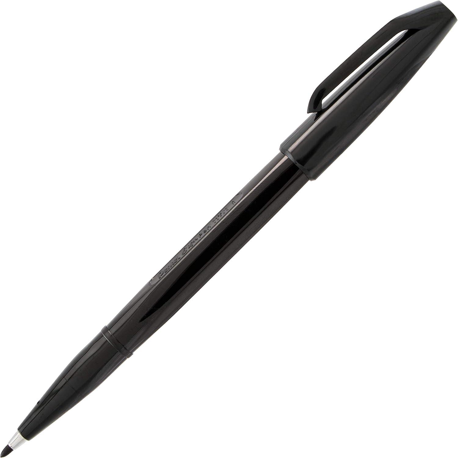 image:imagePentel Sign Pen FiberTipped Pen Blue Ink Box of 12 S520CBlack