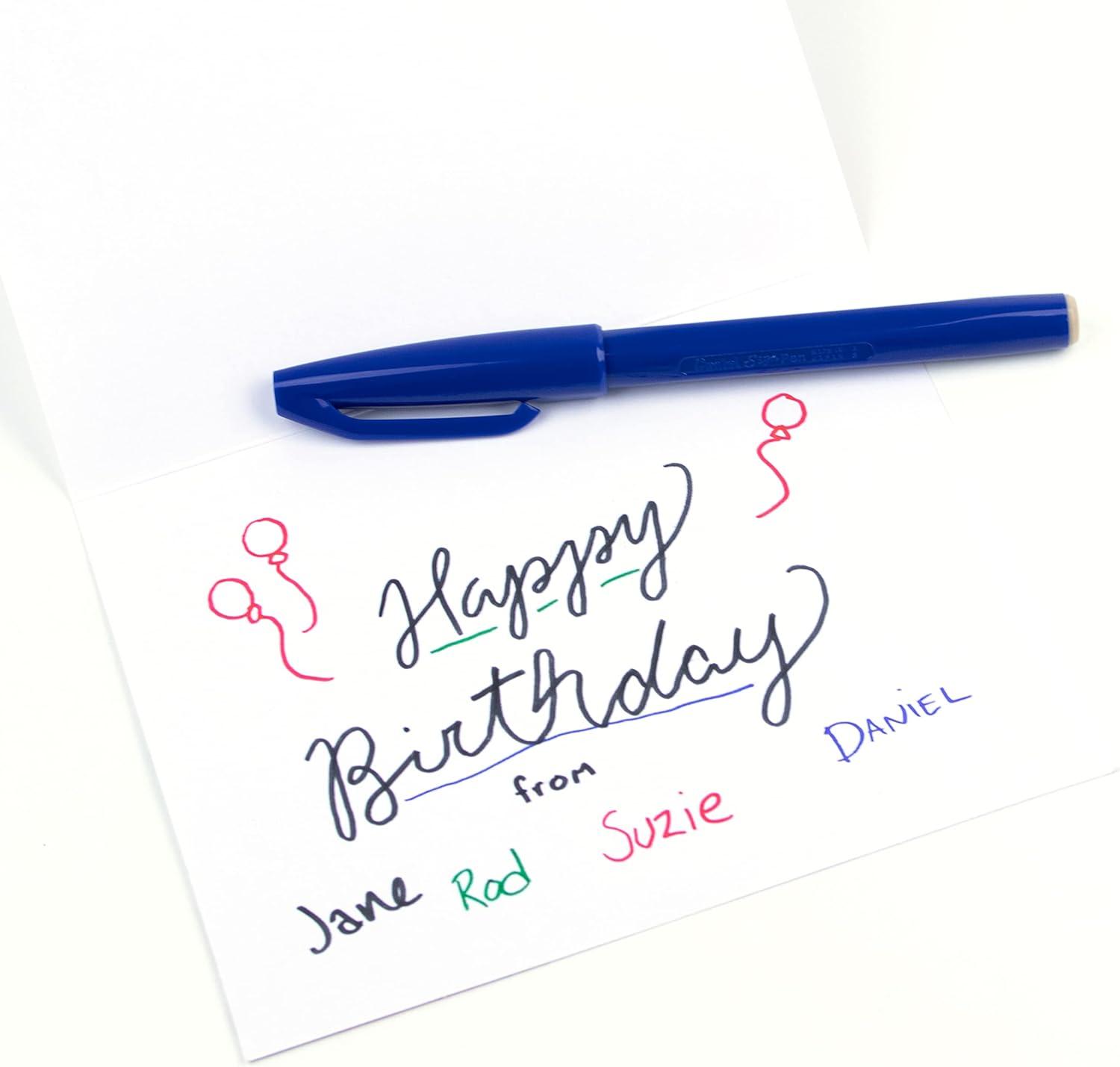 image:imagePentel Sign Pen FiberTipped Pen Blue Ink Box of 12 S520CBlue