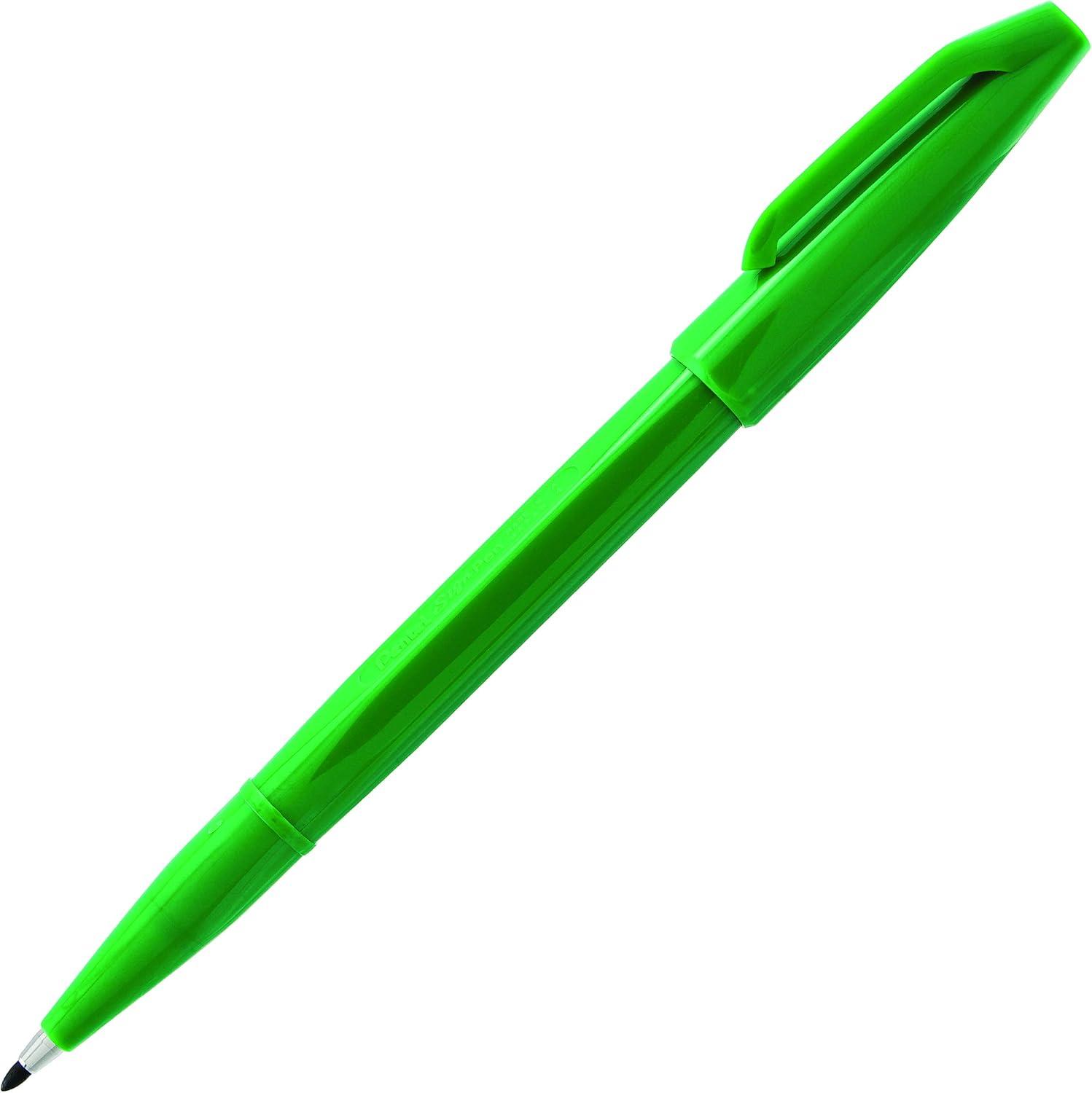 image:imagePentel Sign Pen FiberTipped Pen Blue Ink Box of 12 S520CGreen