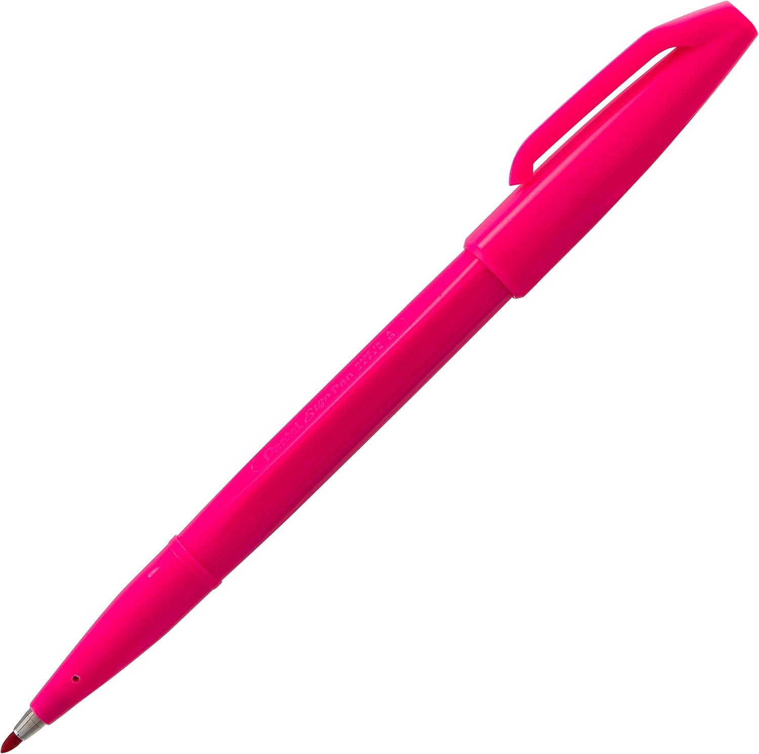 image:imagePentel Sign Pen FiberTipped Pen Blue Ink Box of 12 S520CPink