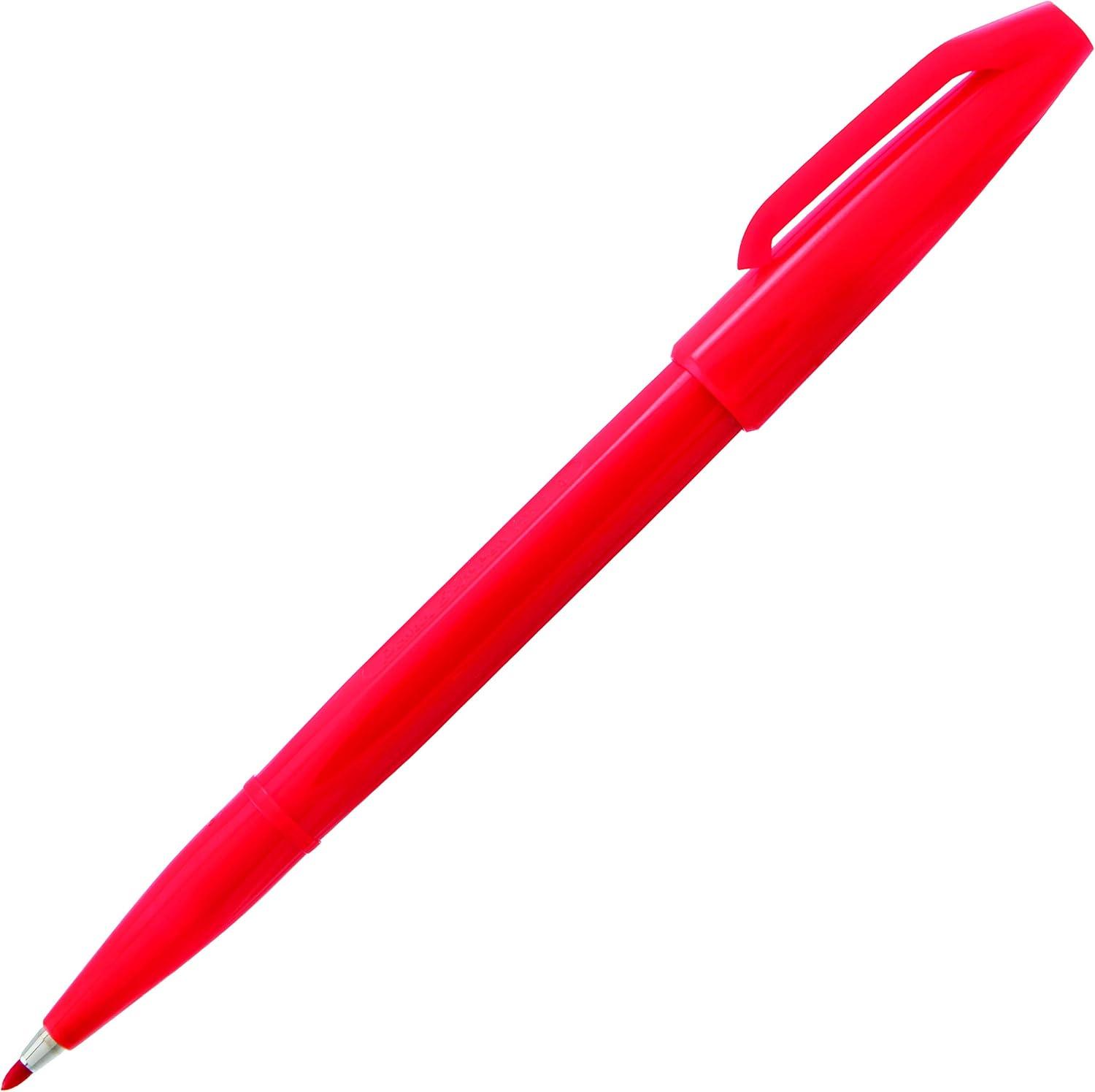 image:imagePentel Sign Pen FiberTipped Pen Blue Ink Box of 12 S520CRed