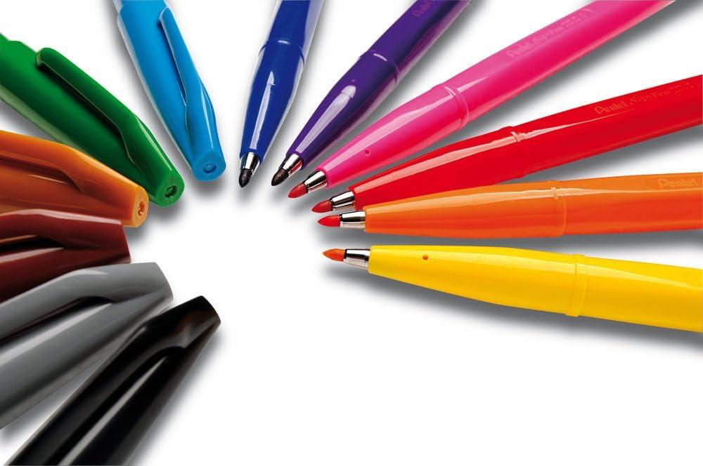 image:imagePentel Sign Pen FiberTipped Pen Blue Ink Box of 12 S520CViolet