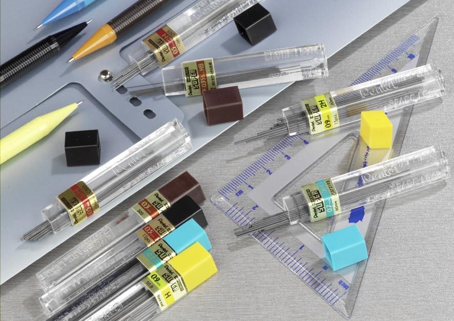image:imagePentel Super HiPolymer Lead Refill 02mm Super Fine HB 12 PiecesTube C502HB