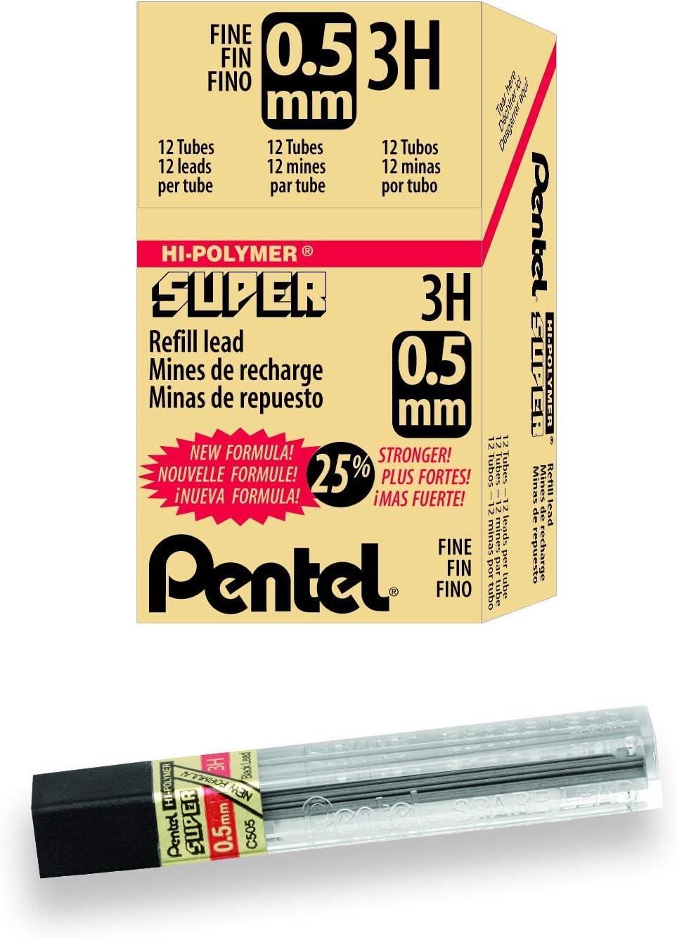 image:imagePentel Super HiPolymer Lead Refill 05mm Fine H 144 Pieces of Lead C505H3H