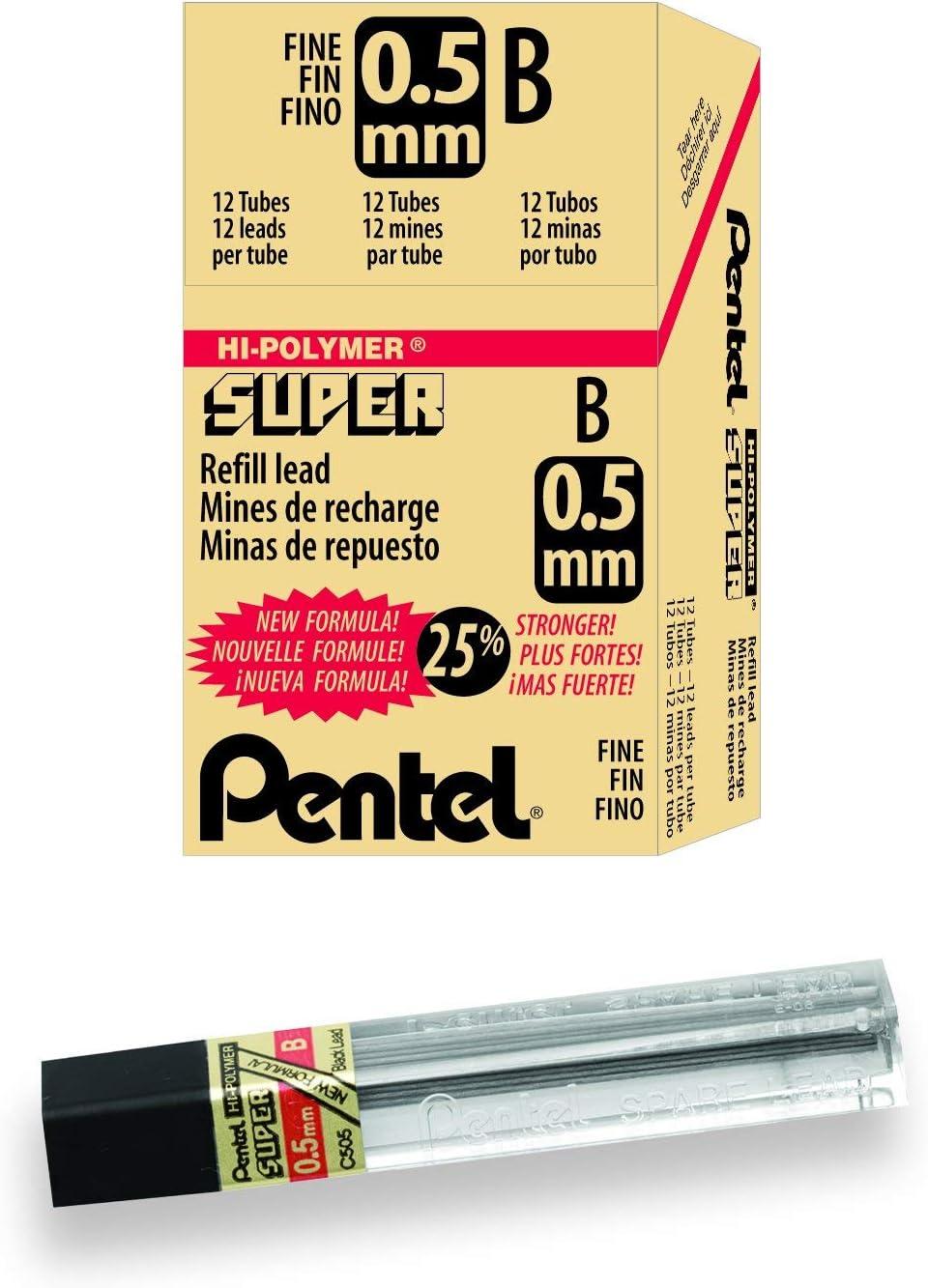 image:imagePentel Super HiPolymer Lead Refill 05mm Fine H 144 Pieces of Lead C505HB