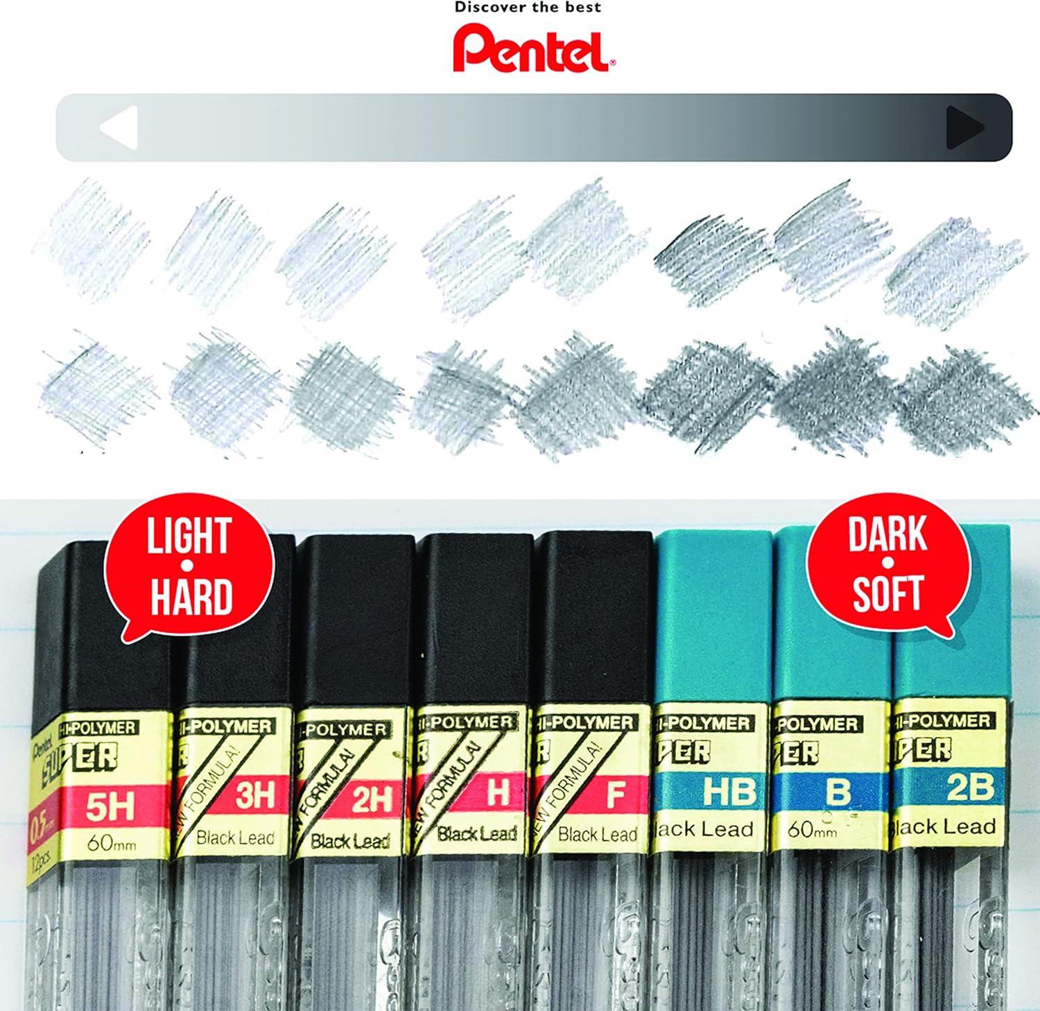 image:imagePentel Super HiPolymer Lead Refill 05mm Fine H 144 Pieces of Lead C505HF Lead
