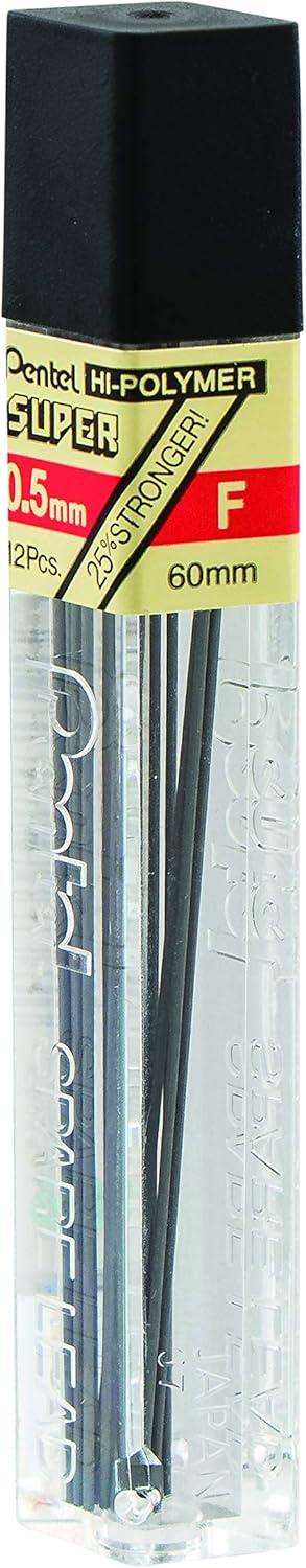 image:imagePentel Super HiPolymer Lead Refill 05mm Fine H 144 Pieces of Lead C505HF Lead
