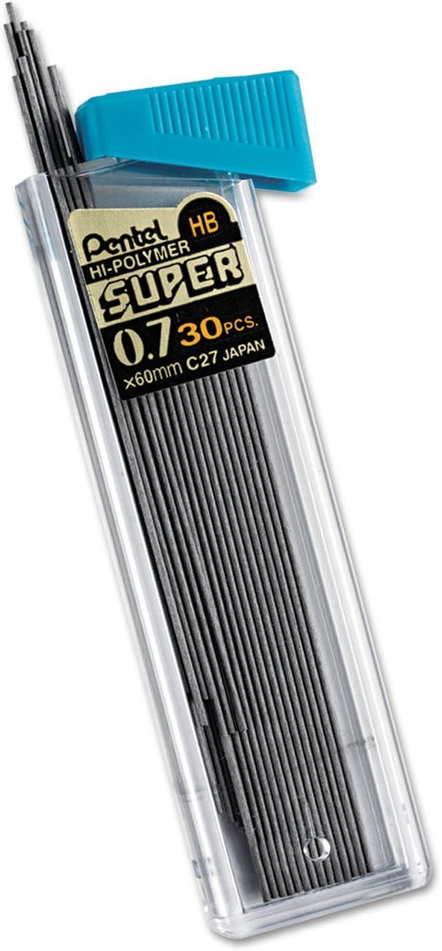 image:imagePentel Super HiPolymer Lead Refill 07 mm Medium HB 30 Pieces of Lead C27BPHBK630 Count Pack of 1
