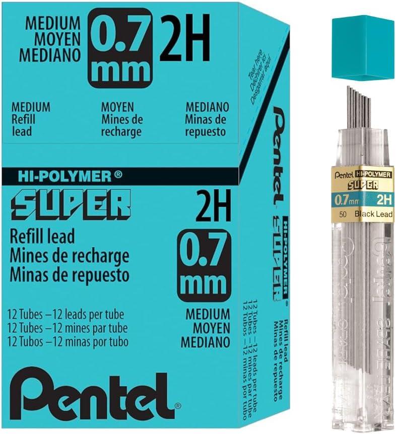 image:imagePentel Super HiPolymer Lead Refill 07mm Medium HB 360 Pieces of Lead C27HB1 Count Pack of 12