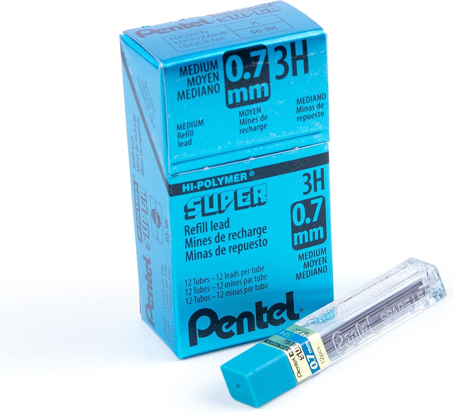 image:imagePentel Super HiPolymer Lead Refill 07mm Medium HB 360 Pieces of Lead C27HB12 Count Pack of 1