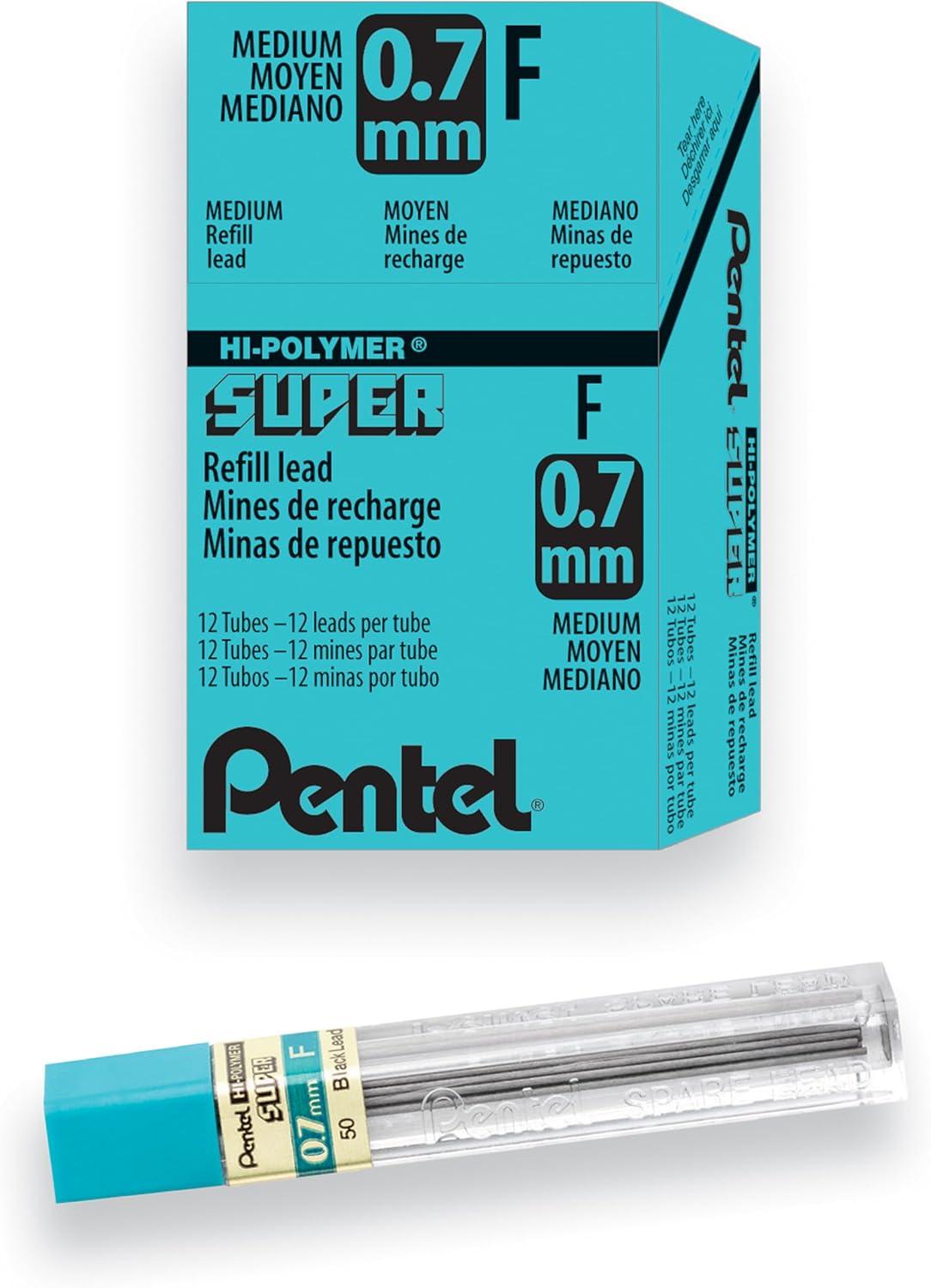 image:imagePentel Super HiPolymer Lead Refill 07mm Medium HB 360 Pieces of Lead C27HB12 Count Pack of 1