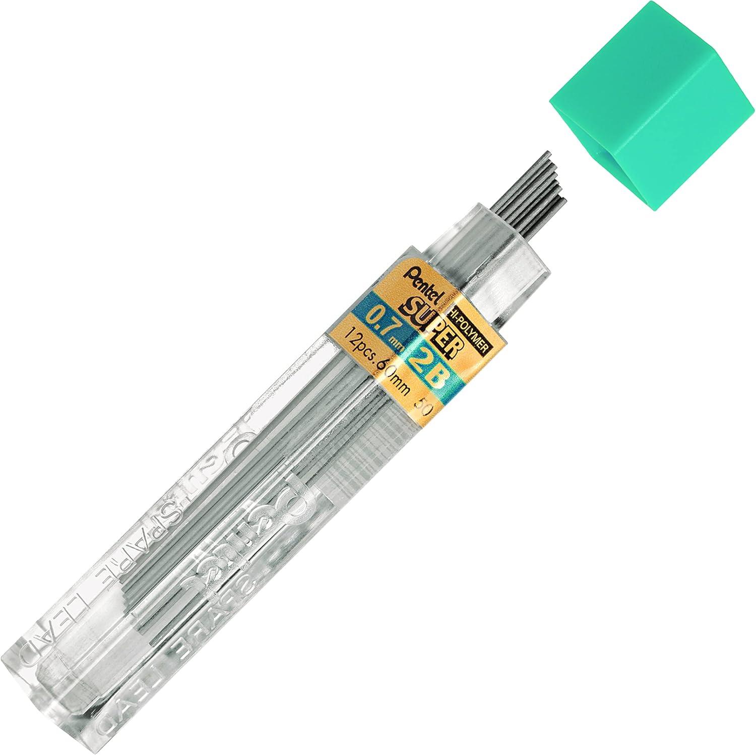 image:imagePentel Super HiPolymer Lead Refill 07mm Medium HB 360 Pieces of Lead C27HB12 Count Pack of 1