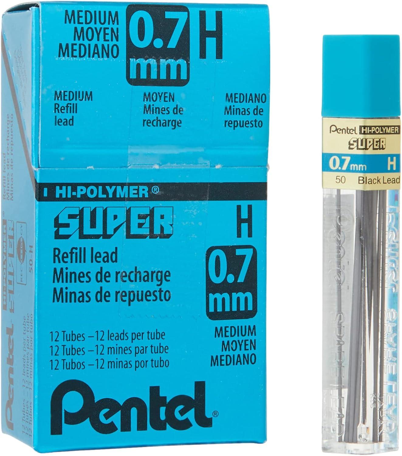 image:imagePentel Super HiPolymer Lead Refill 07mm Medium HB 360 Pieces of Lead C27HB12 Count Pack of 5