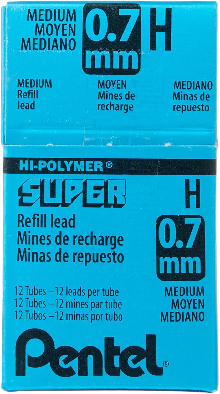 image:imagePentel Super HiPolymer Lead Refill 07mm Medium HB 360 Pieces of Lead C27HB12 Count Pack of 5