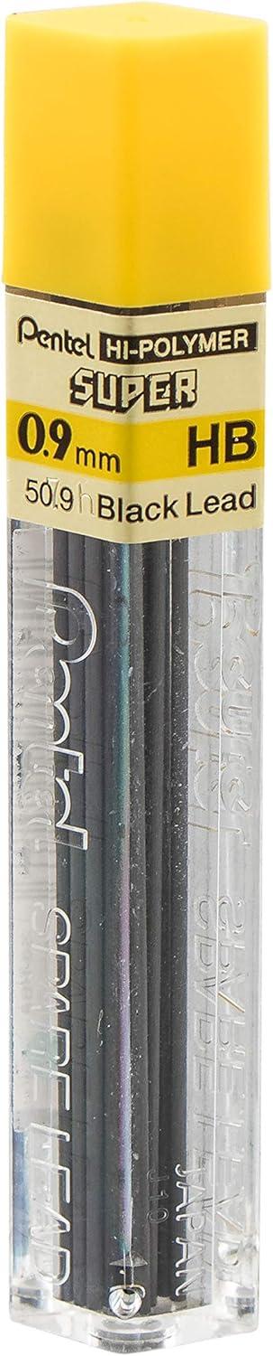 image:imagePentel Super HiPolymer Lead Refill 09mm Thick HB 180 Pieces of Lead 12 Tubes of Lead 509HB12 Count Pack of 1