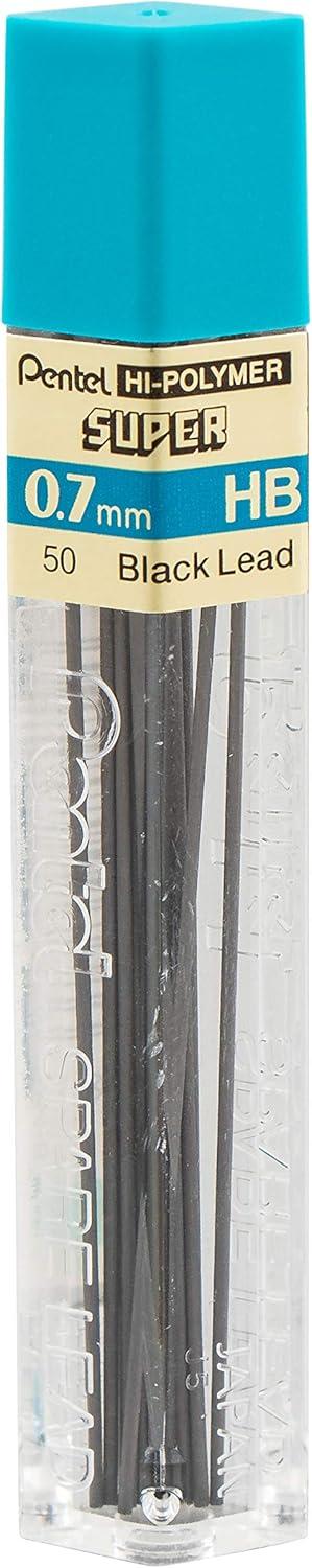 image:imagePentel Super HiPolymer Lead Refill 09mm Thick HB 180 Pieces of Lead 12 Tubes of Lead 509HB12 Count Pack of 1