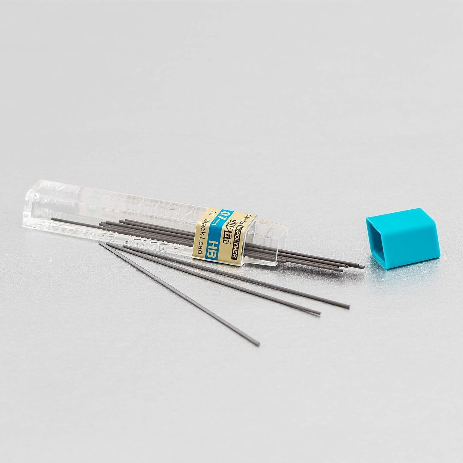 image:imagePentel Super HiPolymer Lead Refill 09mm Thick HB 180 Pieces of Lead 12 Tubes of Lead 509HB12 Count Pack of 1