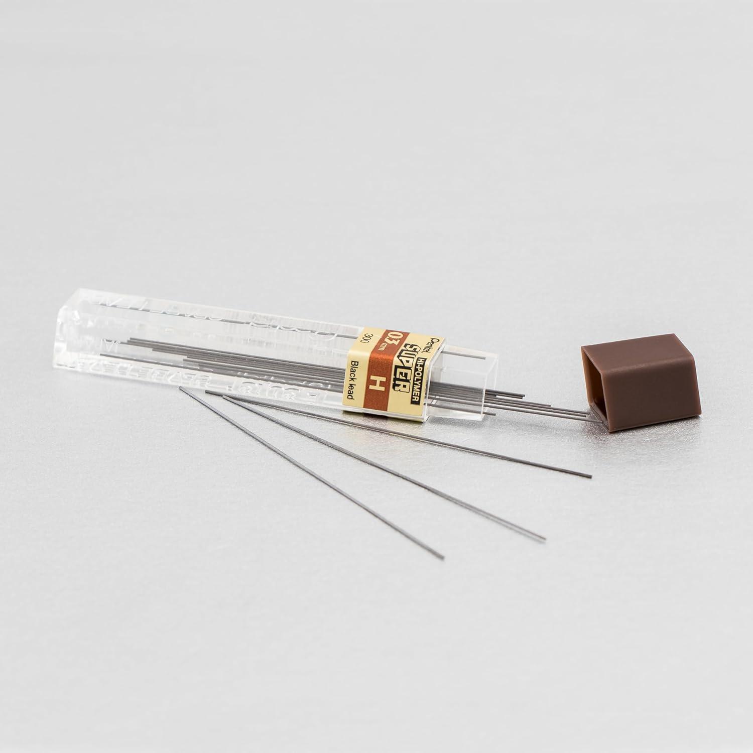 image:imagePentel Super HiPolymer Lead Refill 09mm Thick HB 180 Pieces of Lead 12 Tubes of Lead 509HB144 Count Pack of 1