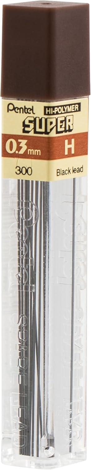 image:imagePentel Super HiPolymer Lead Refill 09mm Thick HB 180 Pieces of Lead 12 Tubes of Lead 509HB144 Count Pack of 1