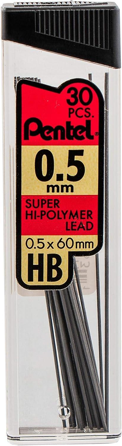 image:imagePentel Super HiPolymer Lead Refills Value Pack 05mm and 07mm FineMedium Line HB Pack of 6 180 Pieces of Lead C257BPHB66 Count Pack of 1