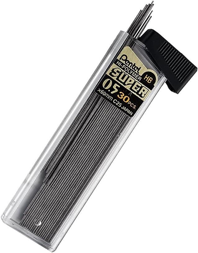 image:imagePentel Super HiPolymer Refills 07 mm Medium HB 180 Pieces of Lead C27BPHB690 Count Pack of 1
