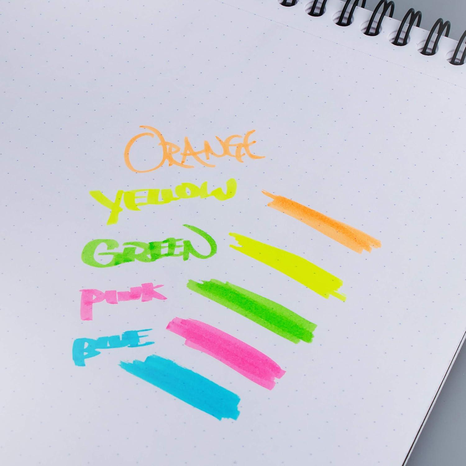 image:imagePentel Twin Checker Dualtip Highlighter Chisel Tip YellowPink Ink Pack of 12 SLW8GPYellowGreen