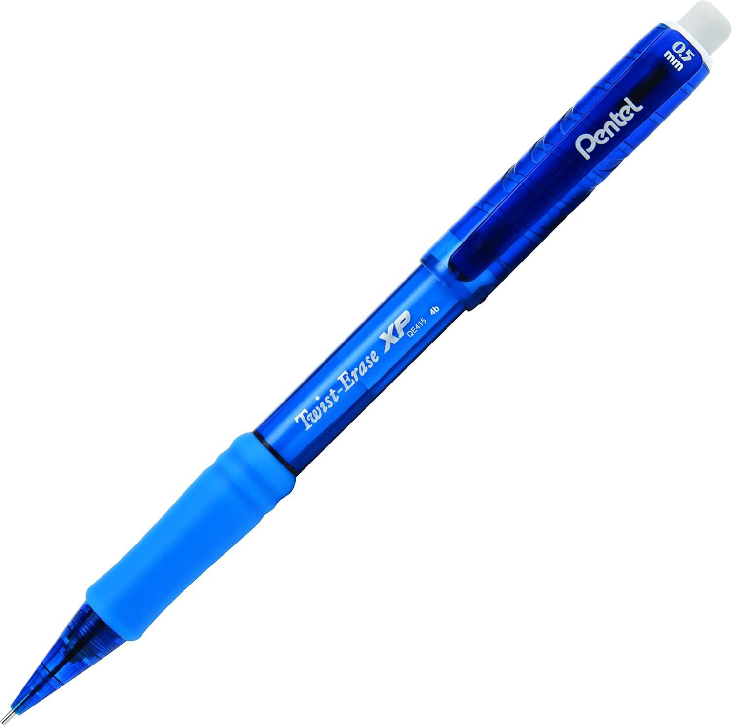 image:imagePentel Twist Erase EXPRESS Automatic Pencil 05mm Lead Size Green Barrel Box of 12 QE415DBlue