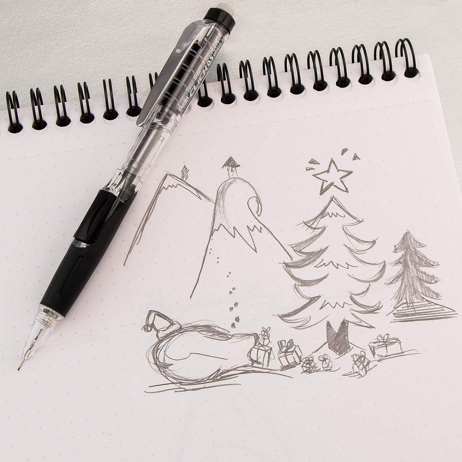 image:imagePentel TwistErase Click Mechanical Pencil 05mm Assorted Barrels 2 Eraser Refills and Lead Color May Vary Pack of 2 PD275TLEBP2