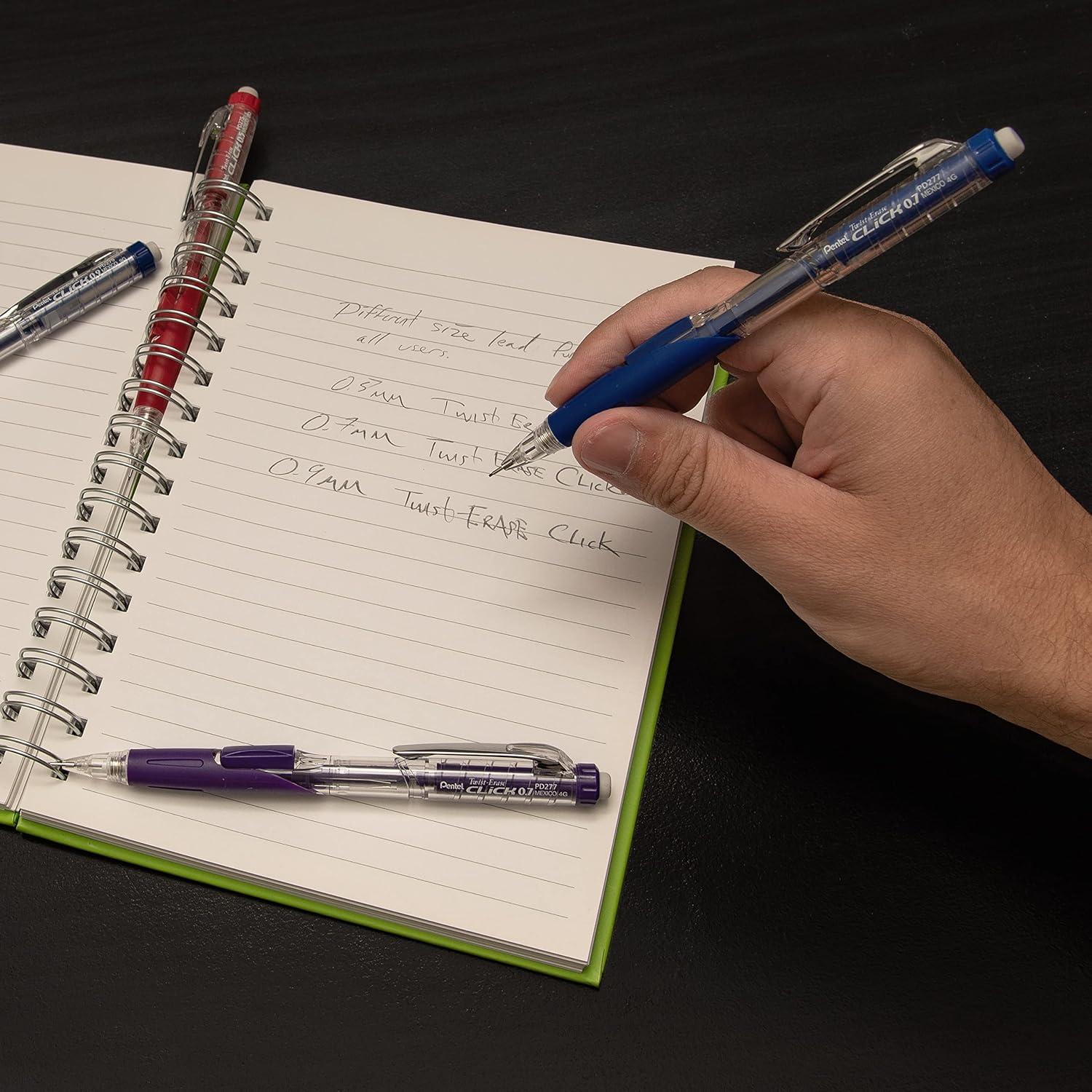 image:imagePentel TwistErase Click Mechanical Pencil 05mm Transparent Blue Barrel Box of 12 PD275TC