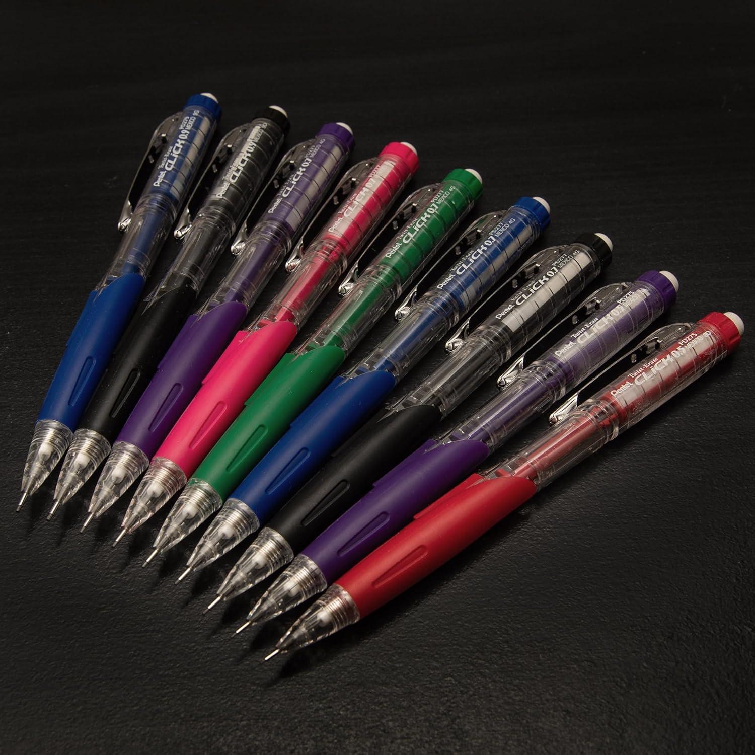 image:imagePentel TwistErase Click Mechanical Pencil 05mm Transparent Blue Barrel Box of 12 PD275TC