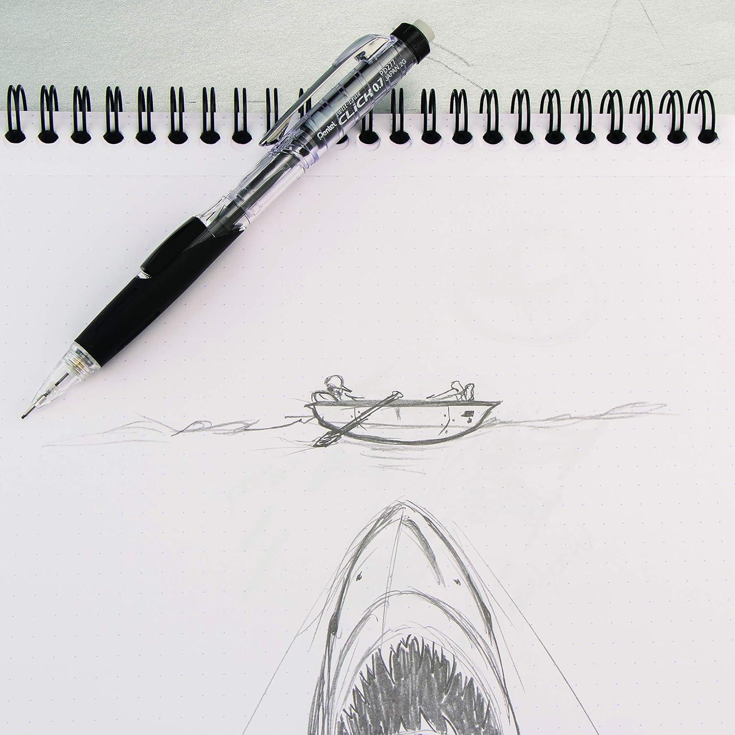 image:imagePentel TwistErase Click Mechanical Pencil 07mm Assorted Barrel Colors Color May Vary Box of 12 PD277TA