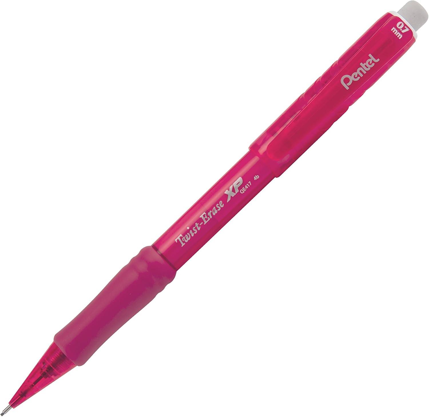 image:imagePentel TwistErase EXPRESS Mechanical Pencil 07mm Pink Barrel Box of 12 QE417P
