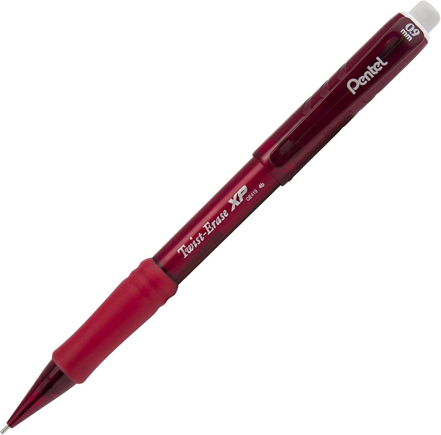 image:imagePentel TwistErase EXPRESS Mechanical Pencil 09mm Red Barrel Box of 12 QE419B