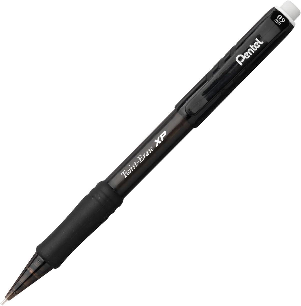 image:imagePentel TwistErase EXPRESS Mechanical Pencils 09mm Assorted Barrel Colors Pack of 4 Pencils Lead Small Block Eraser