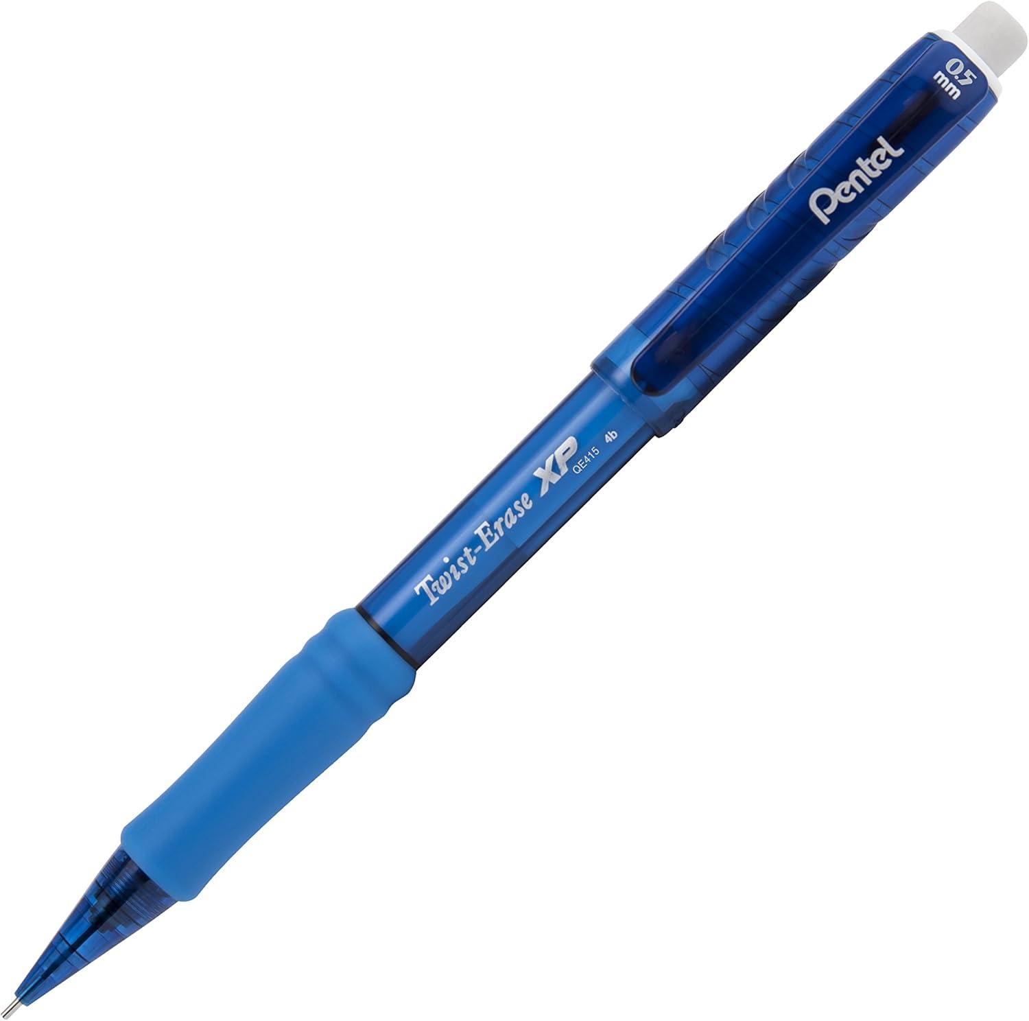 image:imagePentel TwistErase Express Mechanical Pencil 05mm Assorted Barrel Colors QE415LZBP44 Count Pack of 2