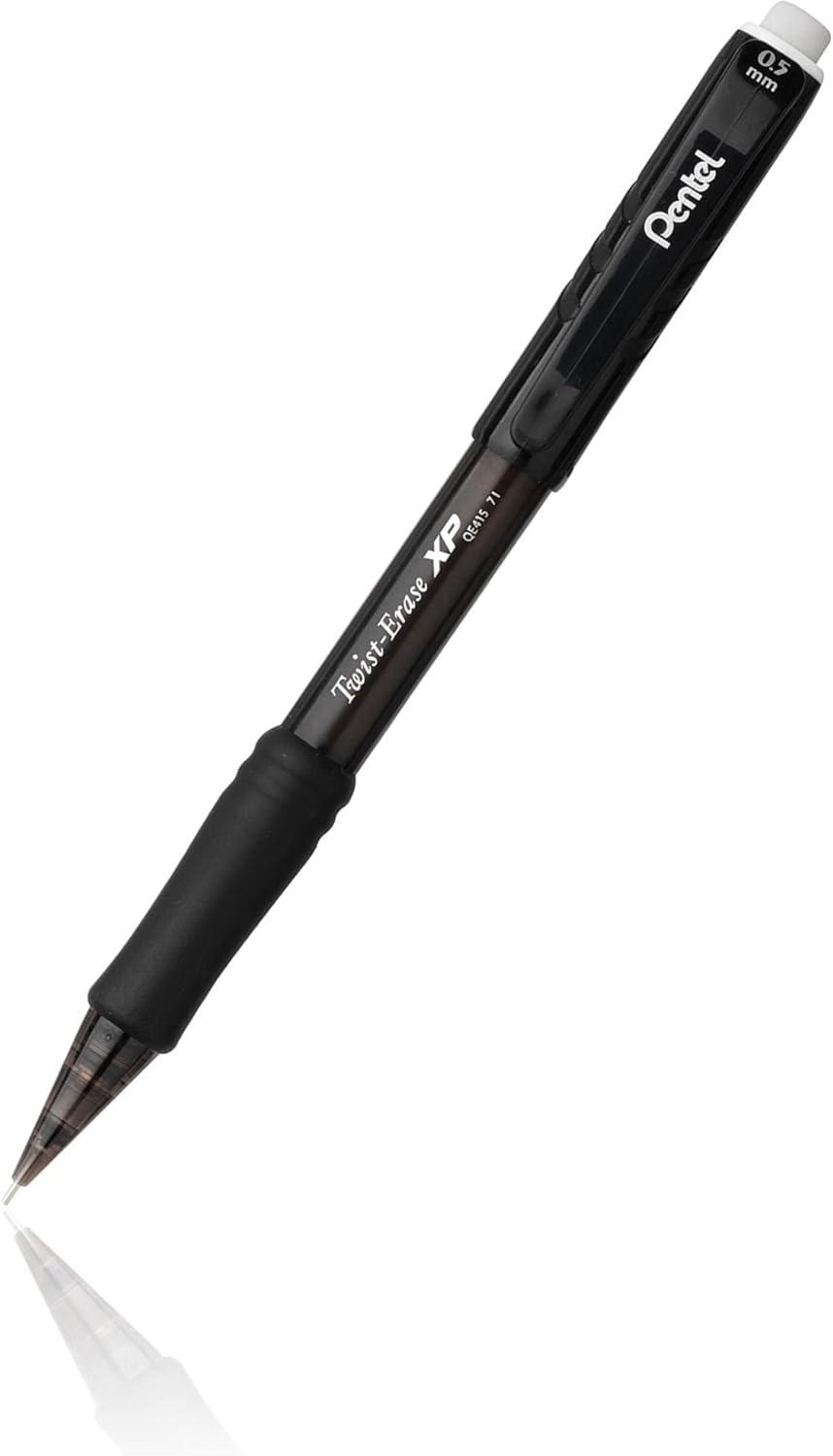 image:imagePentel TwistErase Express Mechanical Pencil 07 mm Black Barrel Pack Of 12Black