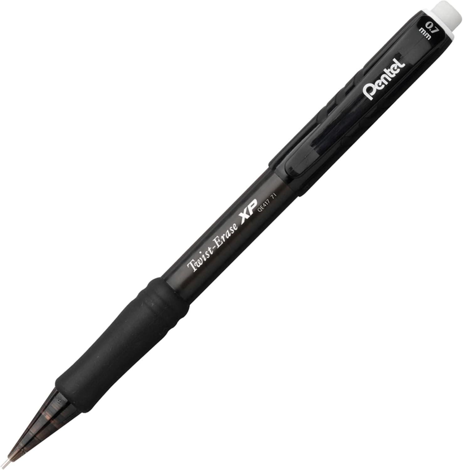 image:imagePentel TwistErase Express Mechanical Pencil 07 mm Black Barrel Pack Of 12Black