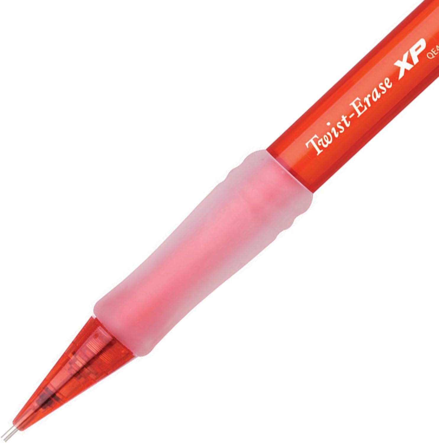 image:imagePentel TwistErase Express Mechanical Pencil 07 mm Black Barrel Pack Of 12Red