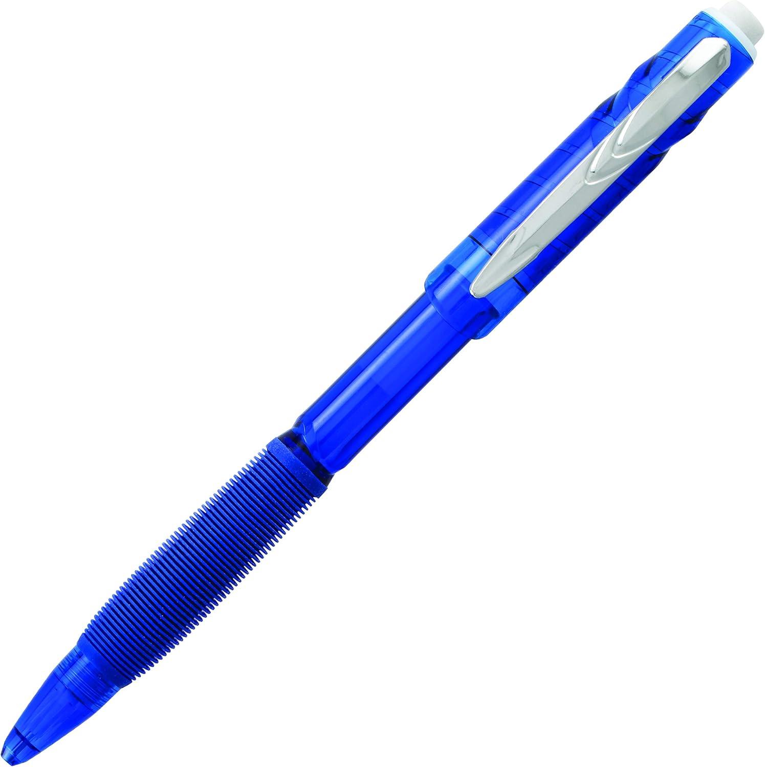 image:imagePentel TwistErase GT 07mm Mechanical Pencil Transparent Black Box of 12 QE207ABlue