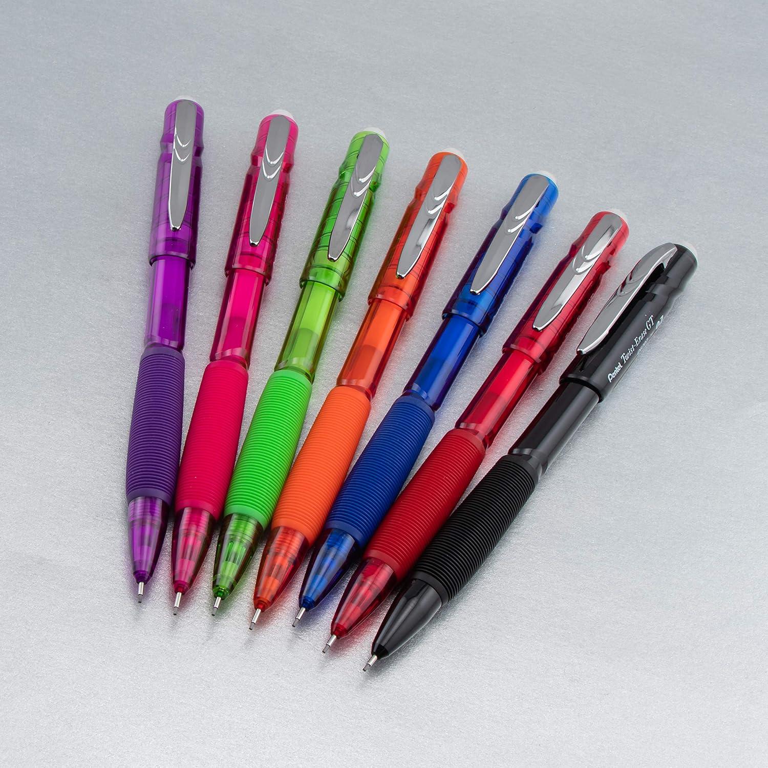 image:imagePentel TwistErase GT 07mm Mechanical Pencil Transparent Black Box of 12 QE207APurple