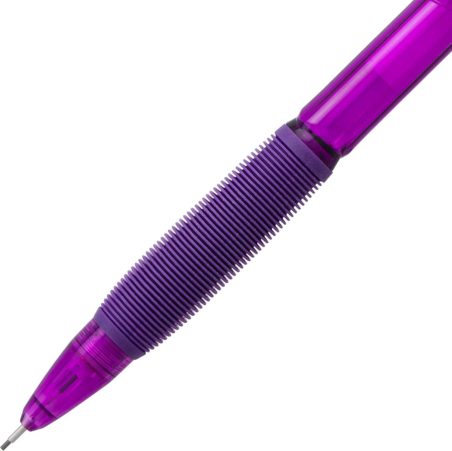 image:imagePentel TwistErase GT 07mm Mechanical Pencil Transparent Black Box of 12 QE207APurple