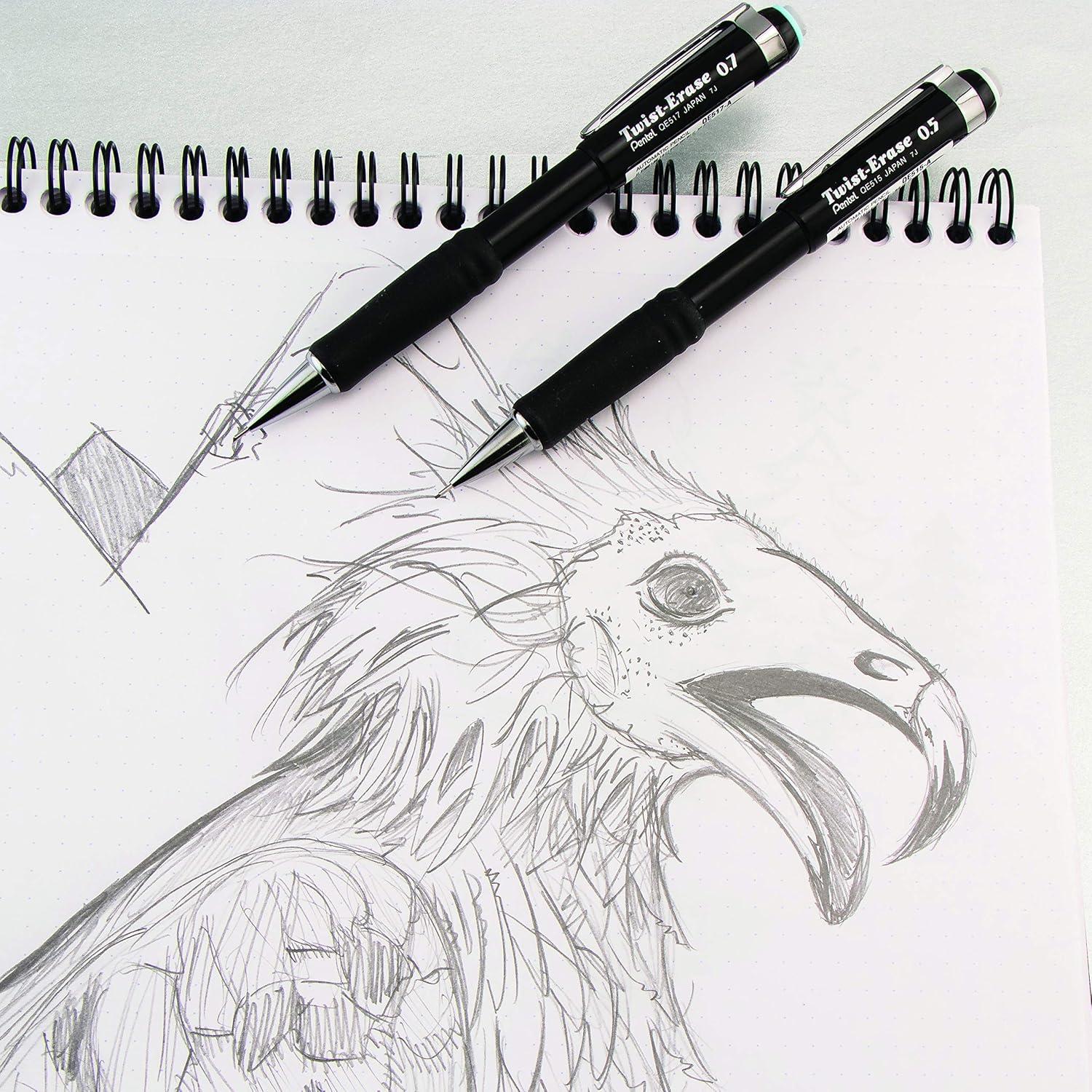 image:imagePentel TwistErase III Mechanical Pencil 05mm Blue Barrel 12 Pack QE515C