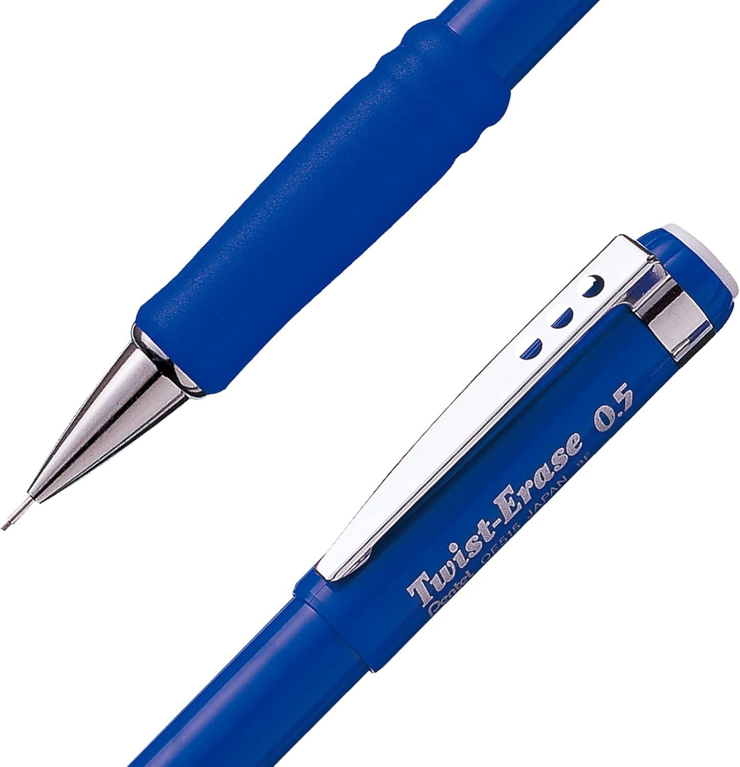 image:imagePentel TwistErase III Mechanical Pencil 05mm Blue Barrel 12 Pack QE515C