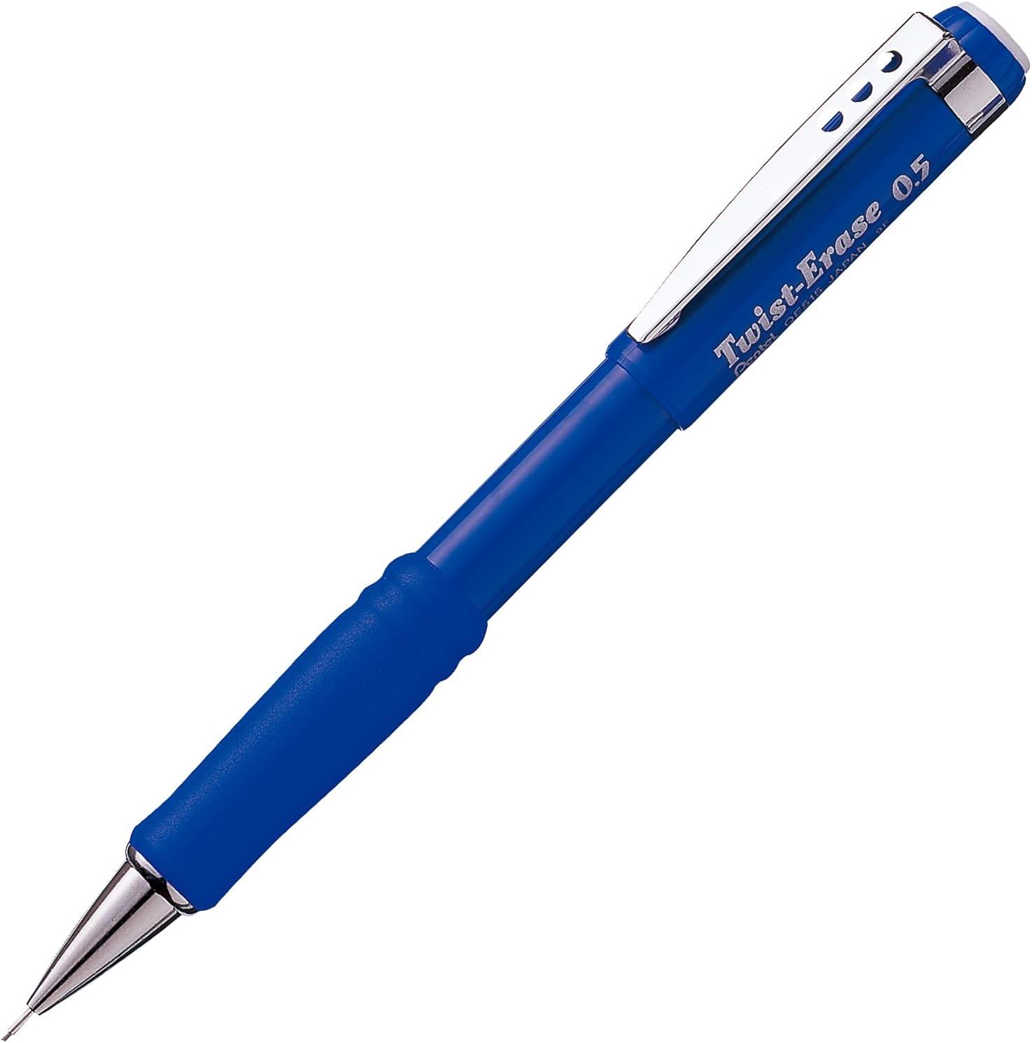 image:imagePentel TwistErase III Mechanical Pencil 05mm Blue Barrel 12 Pack QE515C